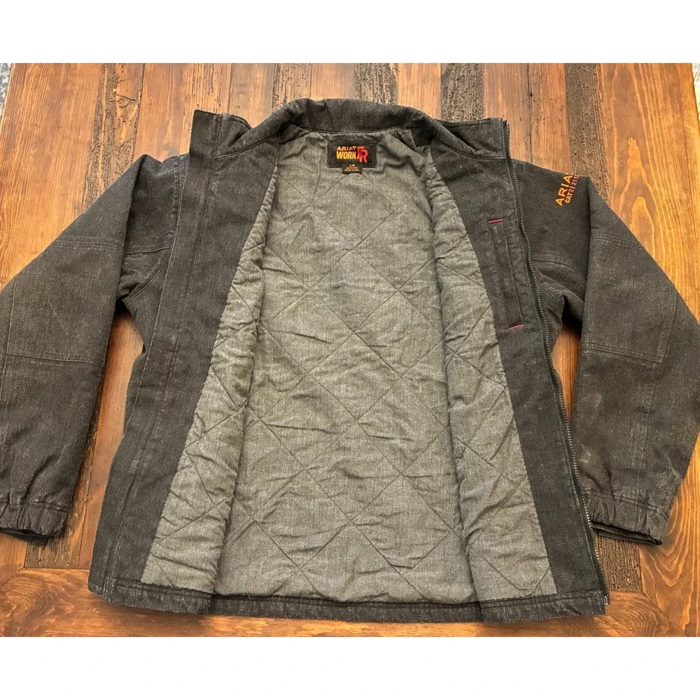 Ariat FRC Work Jacket Waterproof Insulated Fire Resistant Men Size Large Utility